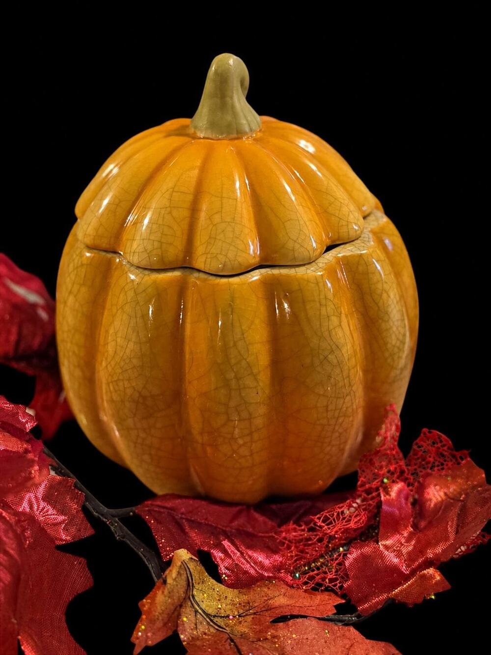 Vintage Hallmark pumpkin all original unburned candle
